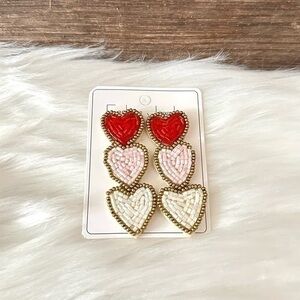LUSH | ❤️ Beaded Heart Earrings